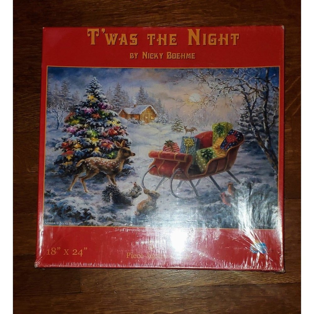 T'was the‎ Night - A 500 Piece Jigsaw Puzzle by Nicky Boehme
